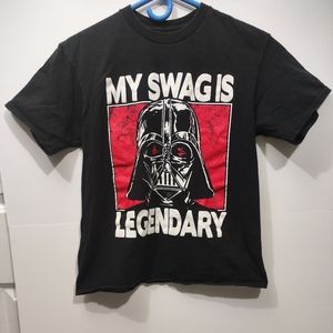Darth Vader Star Wars Black My Swag is Legendary Youth 14/16 XL T-Shirt